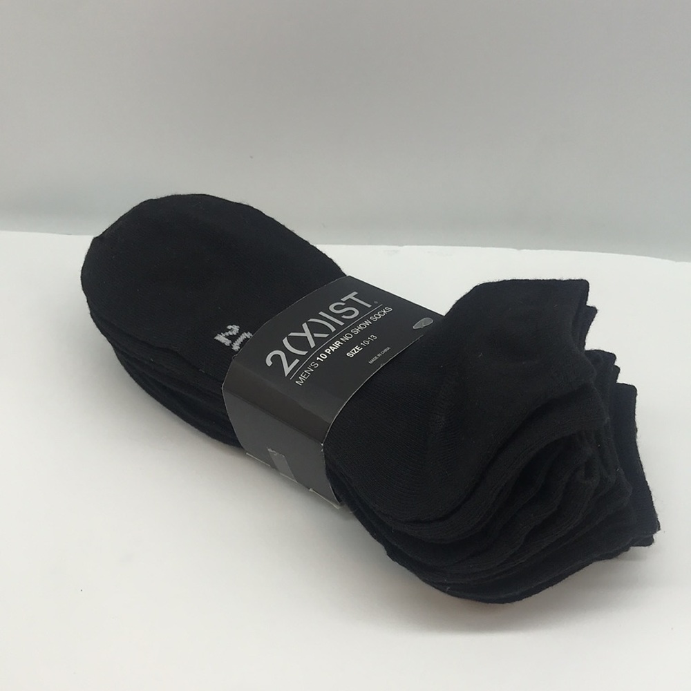 2(X)IST MENŚ 10 PAIR NO SHOW SOCKS SIZE 10-13 - Picture 2 of 14